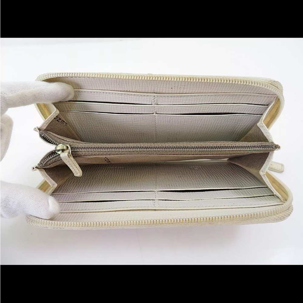 SOLD❤️ FENDI Multicolor Zucca PVC Canvas Long Zippy Wallet White Logo RARE - Picture 11 of 13